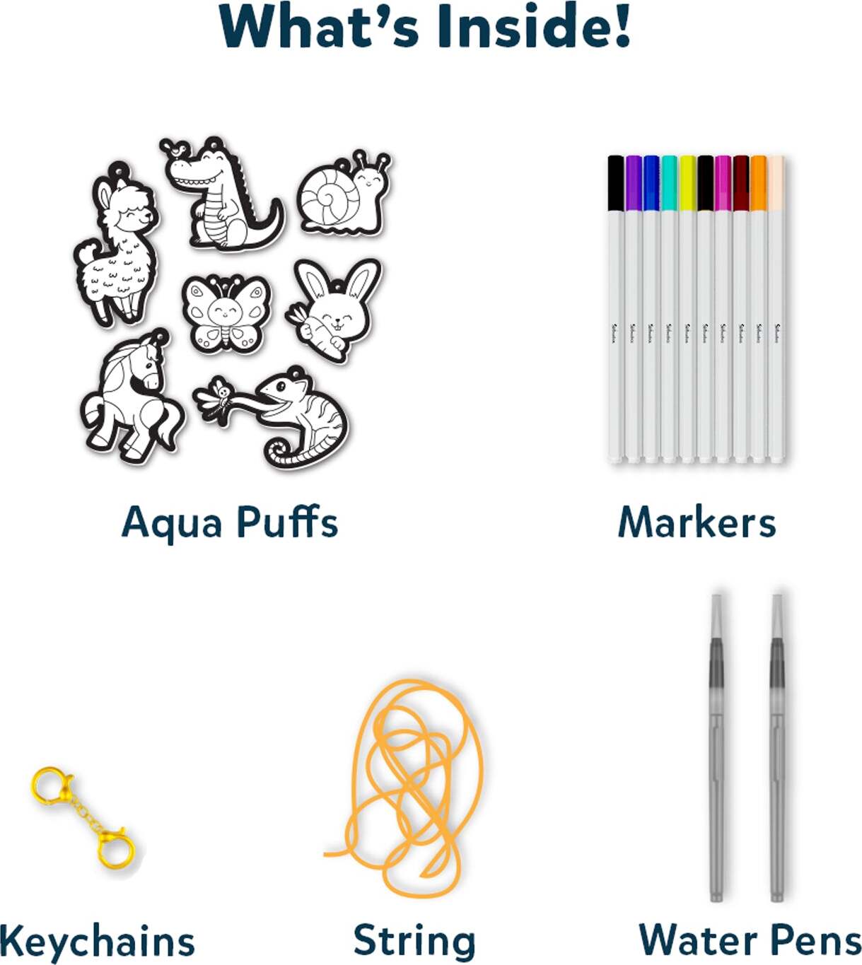 Aqua Puffs 3D Art Animal Friends